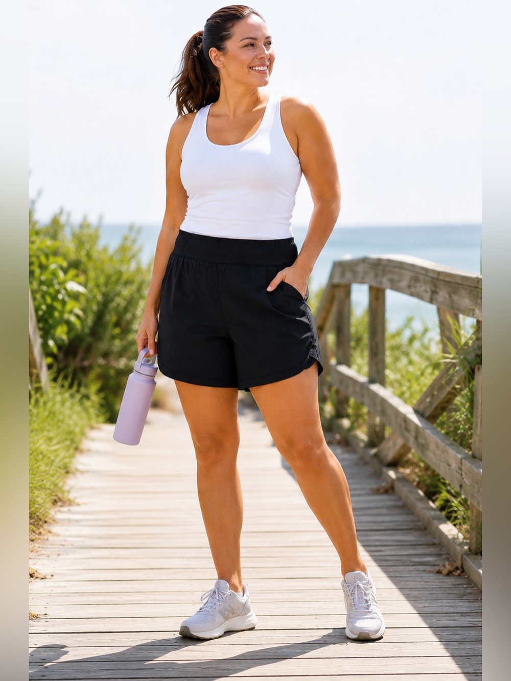 LANDS END Quick‎ Dry Active Shorts Women’s 18